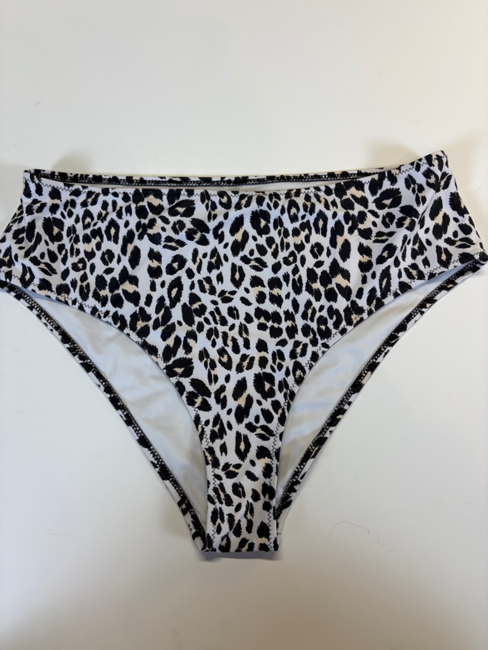 Beachsissi Leopard Bikini Bottoms XL High Rise Animal Print Swim